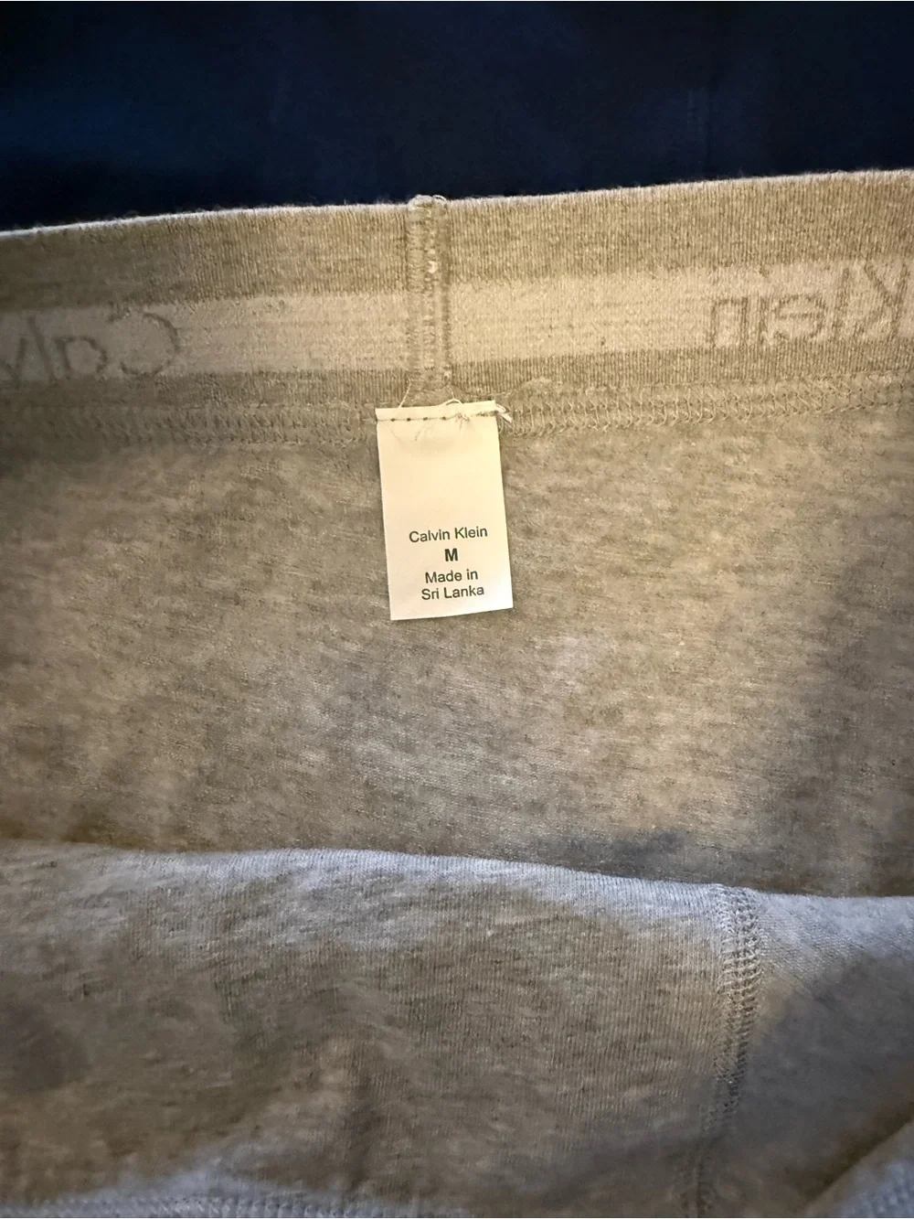 New Calvin Klein Men’s Cotton Stretch Boxer Briefs / Trunks in Navy & Light Gray